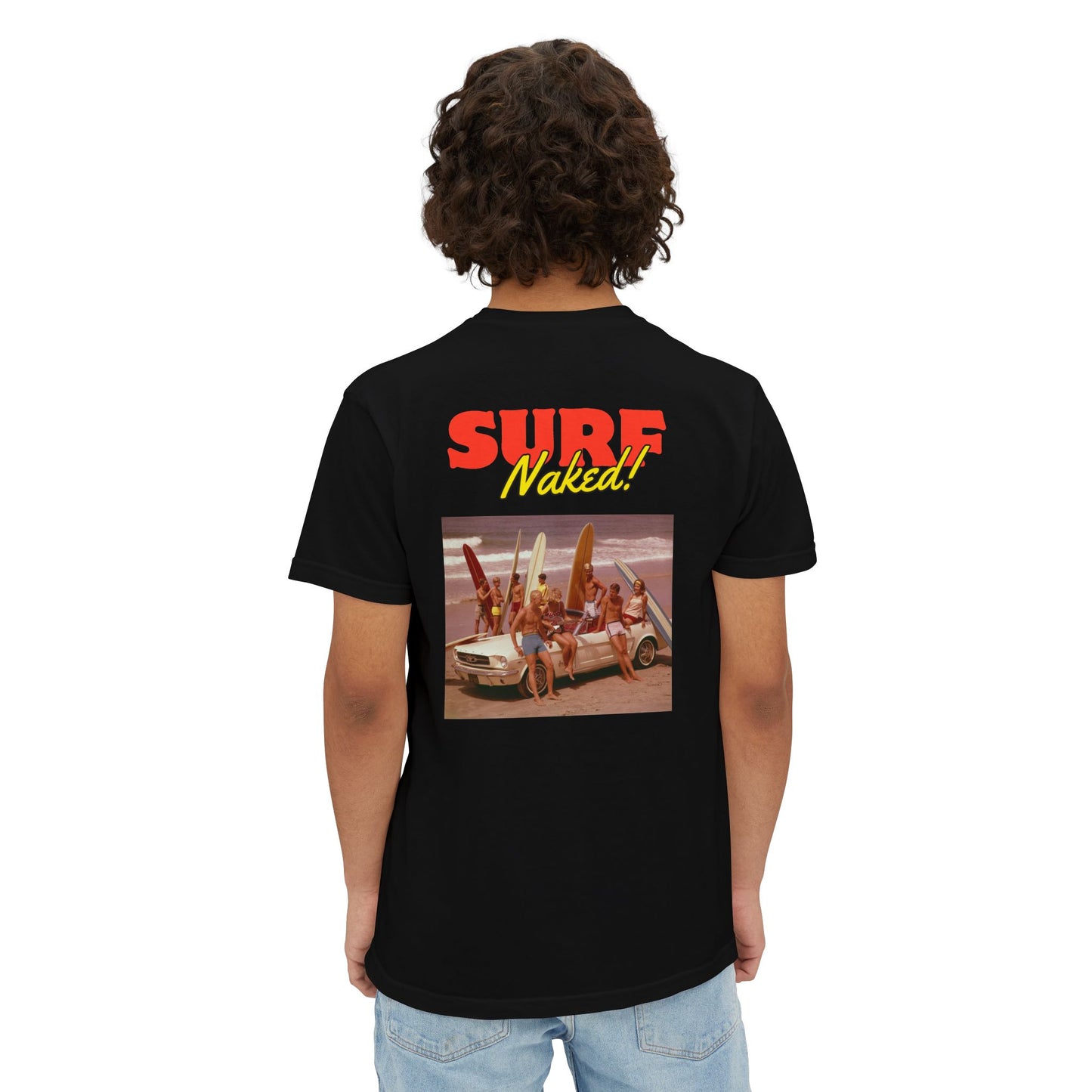 70s Surfer Pocket Tee Black