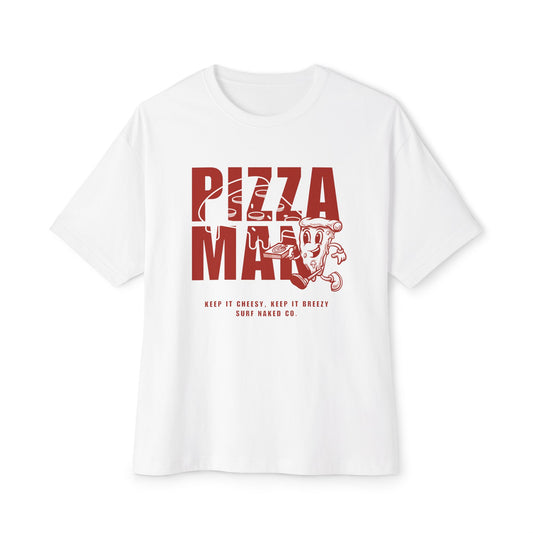 Pizza Man Boxy Tee White