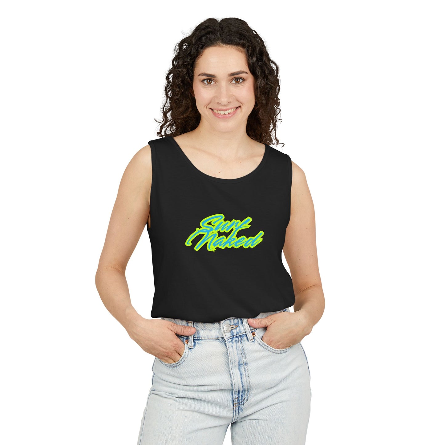 90s Surf Tank Top Black
