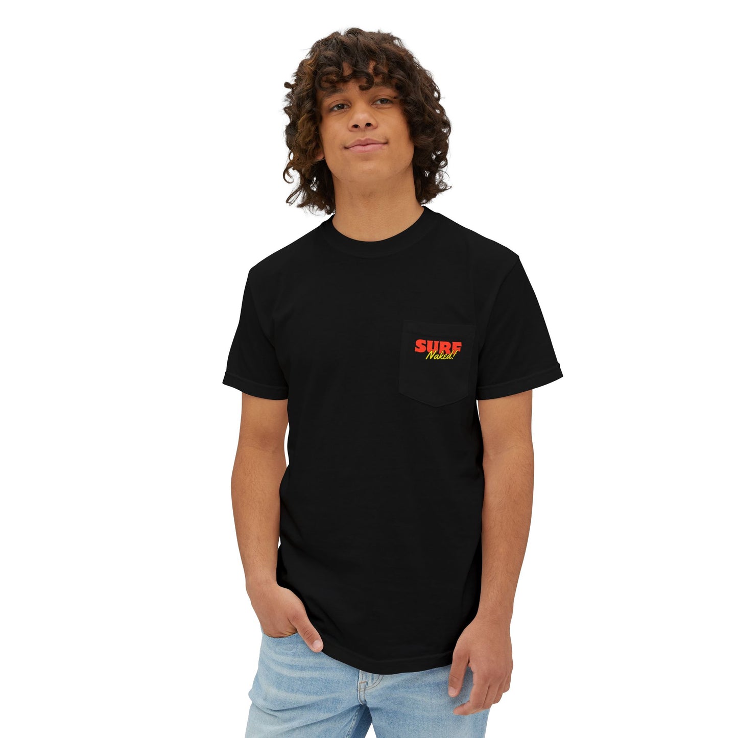 Surf's Up Pocket Tee Black