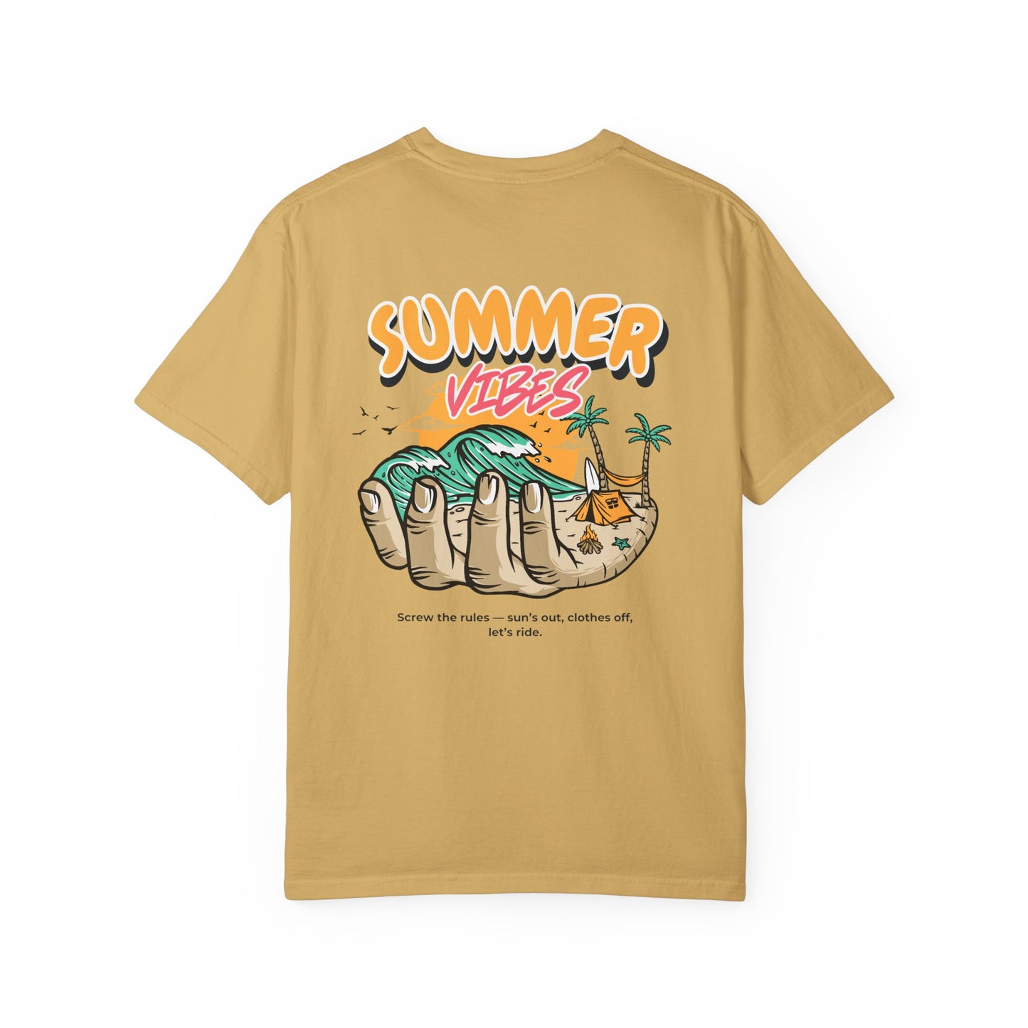 Summer Vibes Tee Mustard