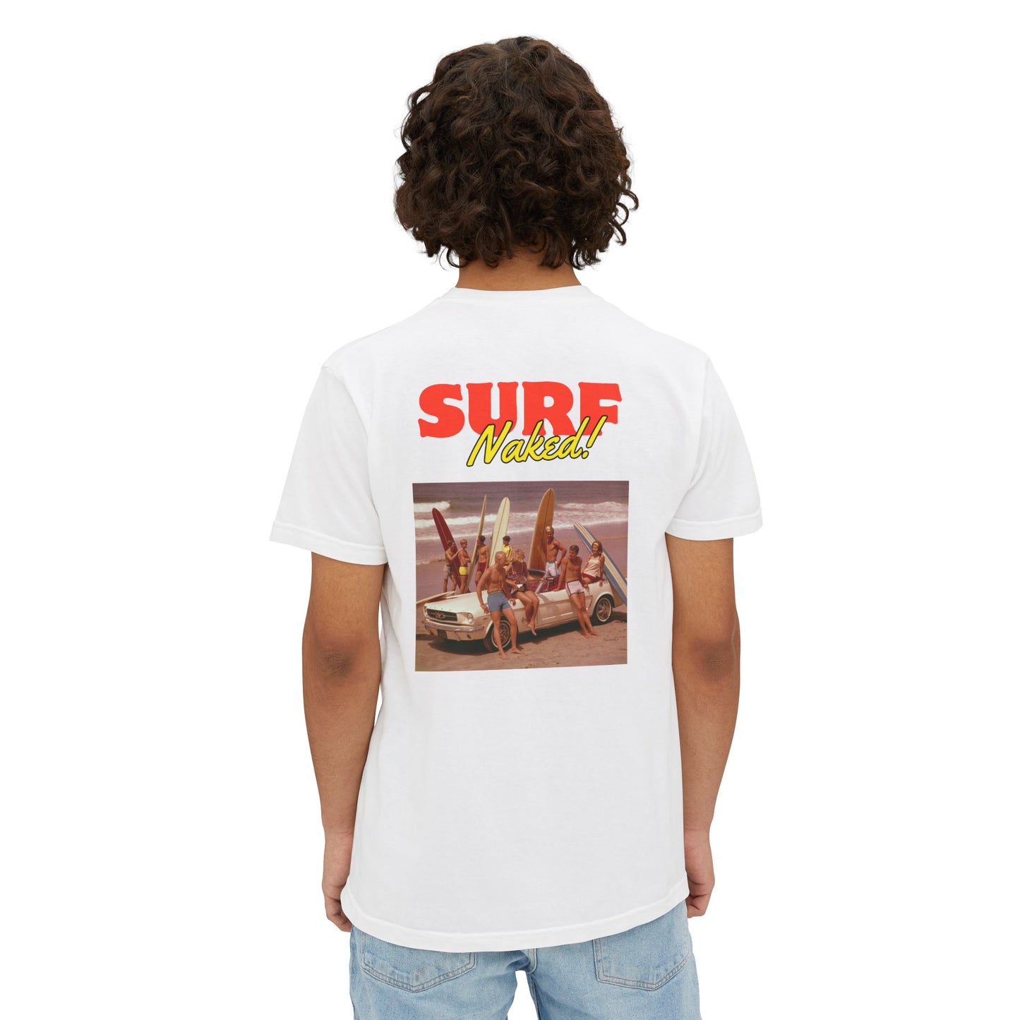 70s Surfer Pocket Tee White