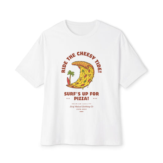 Cheesy Tide Oversized Boxy Tee White