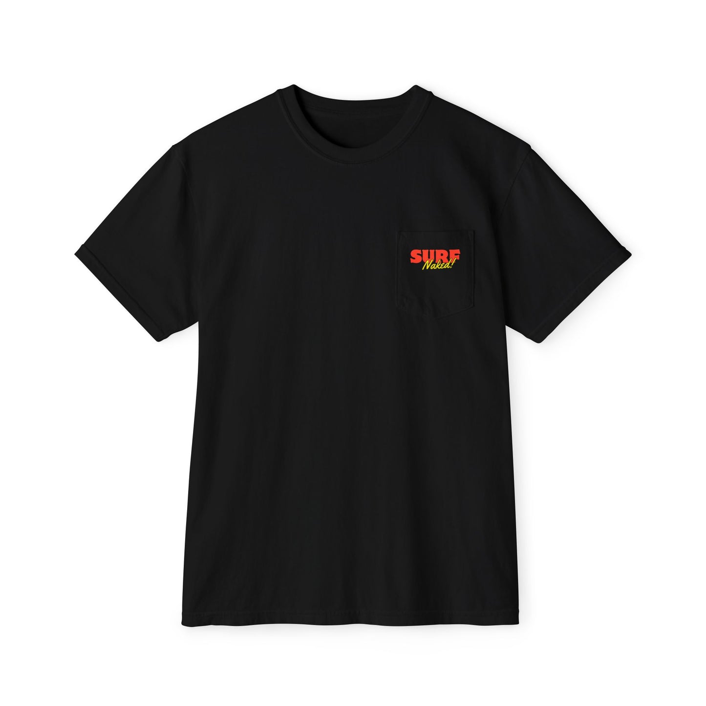 70s Surfer Pocket Tee Black