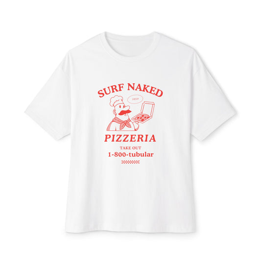 Pizzaria Oversized Boxy Tee White